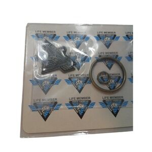 North American Fishing Club Keychain Life Member Tag VTG New Sealed Retro Angler